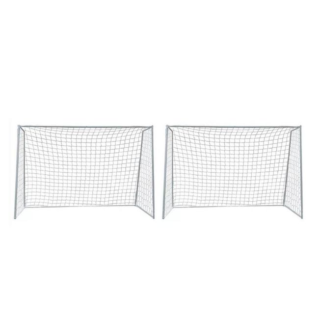 AUCKLAND OUTDOOR - Pack 2 Arcos Futbol Baby Metalico Fierro Red 3X2 Metros