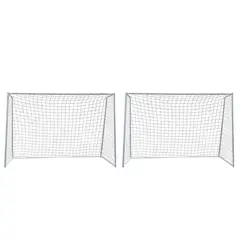 AUCKLAND OUTDOOR - Pack 2 Arcos Futbol Baby Metalico Fierro Red 3x2 metros