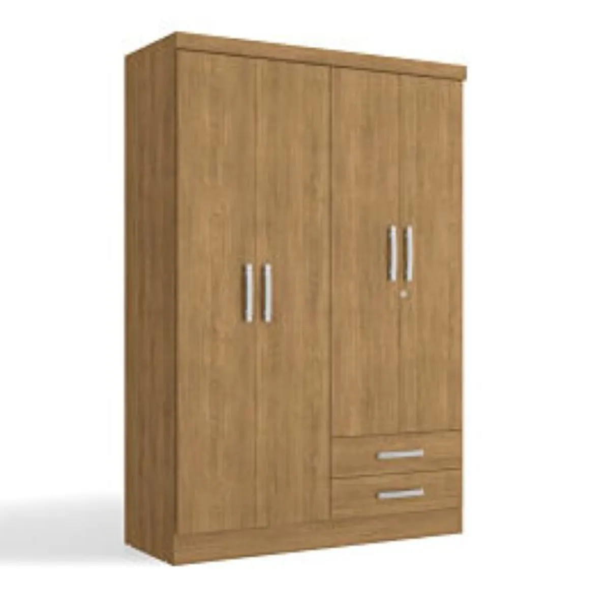 YARDAS - Closet Yardas Josefa Nogal 4 Puertas 2 Cajones