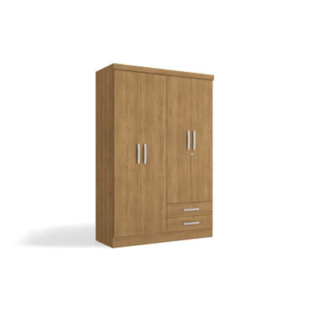 YARDAS - Closet Yardas Josefa Nogal 4 Puertas 2 Cajones