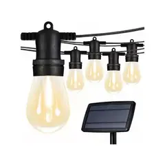 GENERICO - Guirnalda Solar Jardin Exterior Guirnaldas Led 10 Ampolletas
