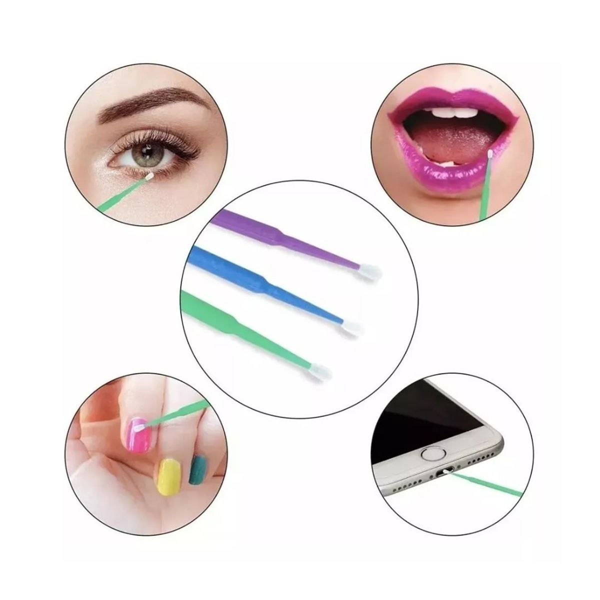 GENERICO - Paquete de Cotonitos de algodón multifuncionales