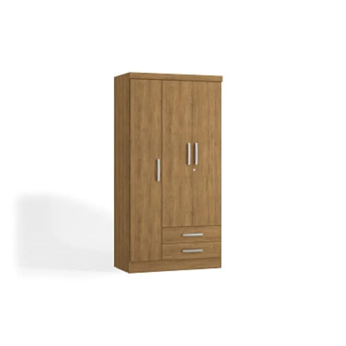 YARDAS - Closet Yardas Leticia Nogal 3 Puertas 2 Cajones