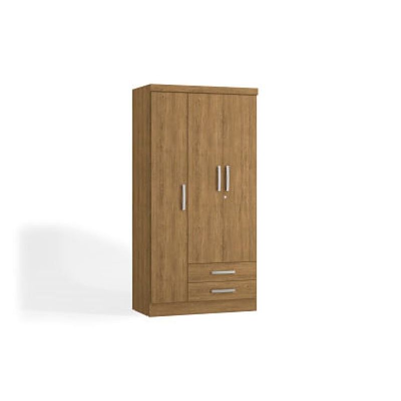 YARDAS - Closet Yardas Leticia Nogal 3 Puertas 2 Cajones