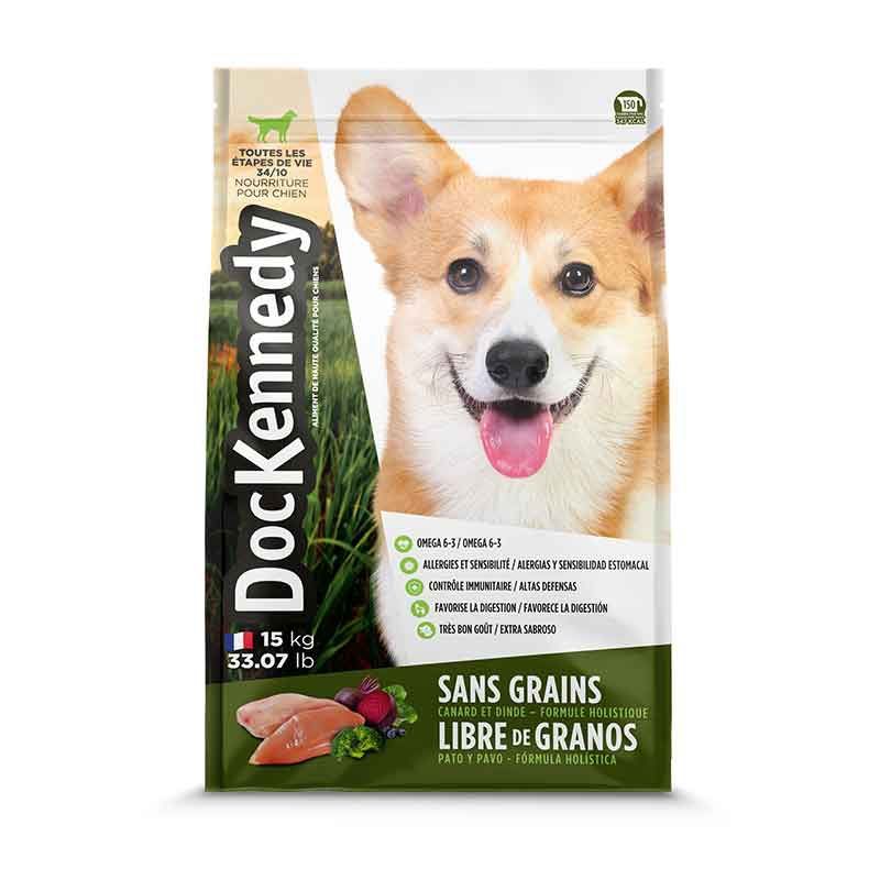 DOC KENNEDY - ALIMENTO DOC KENNEDY LIBRE DE GRANOS PATO Y PAVO 15 KG