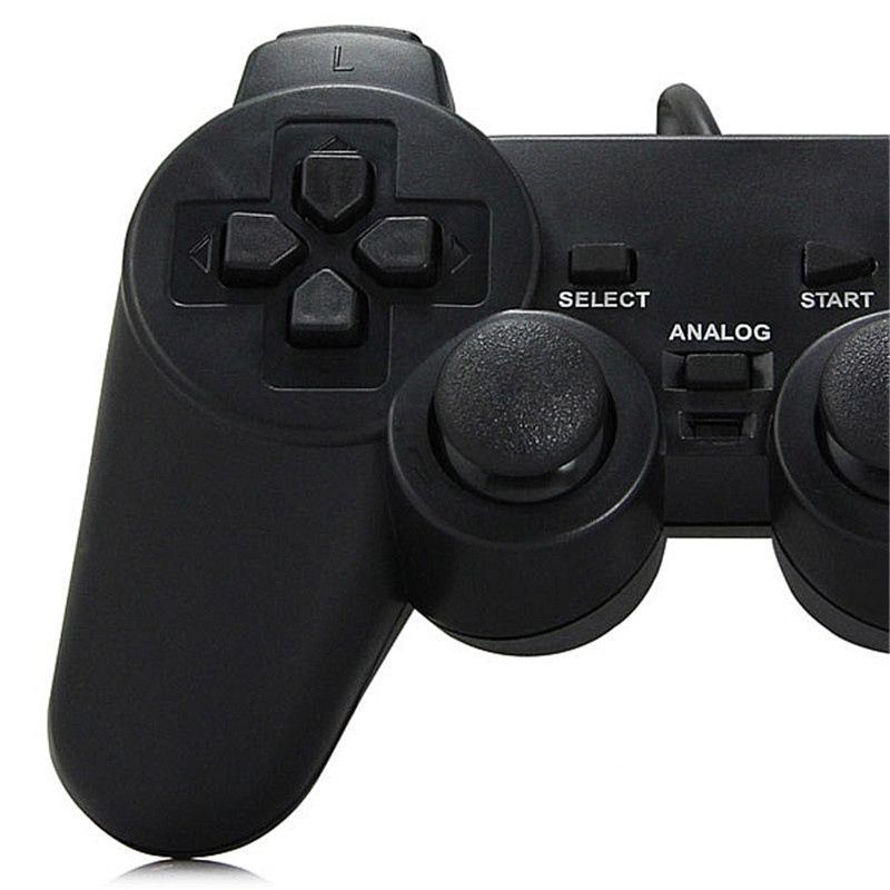 GENERICO - Joystick Negro Alámbrico PS3 USB