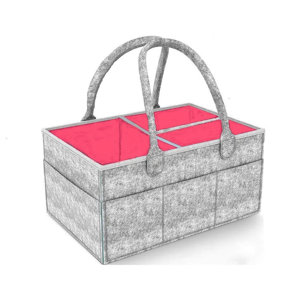 KIVARA - Organizador De Pañales Deluxe Para Mudador Rosa