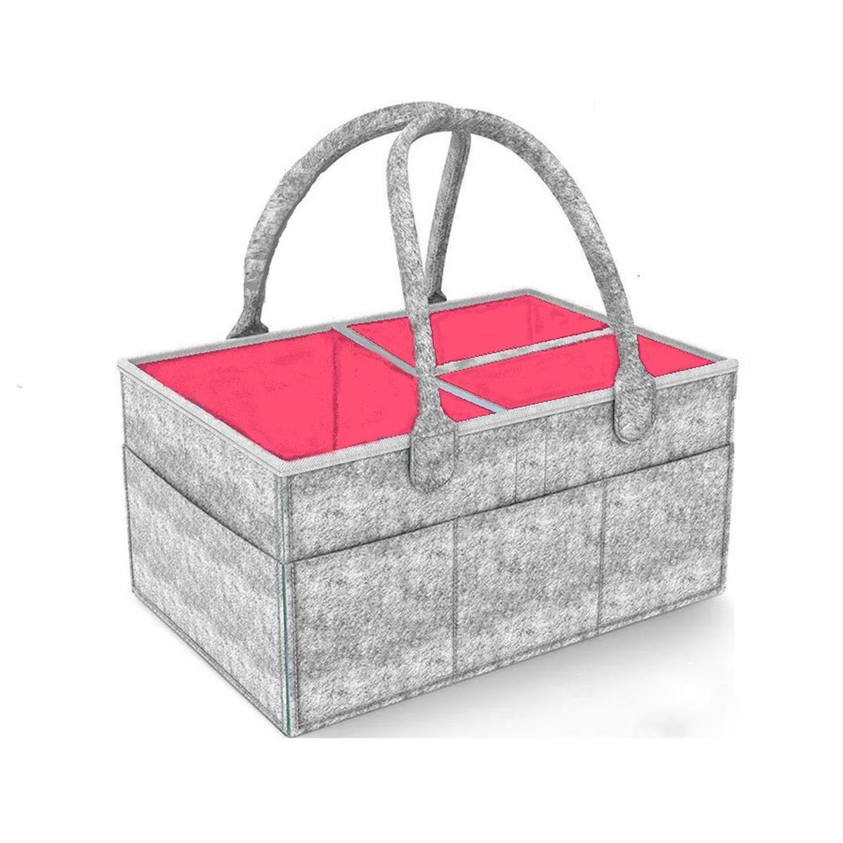 KIVARA - Organizador De Pañales Deluxe Para Mudador Rosa