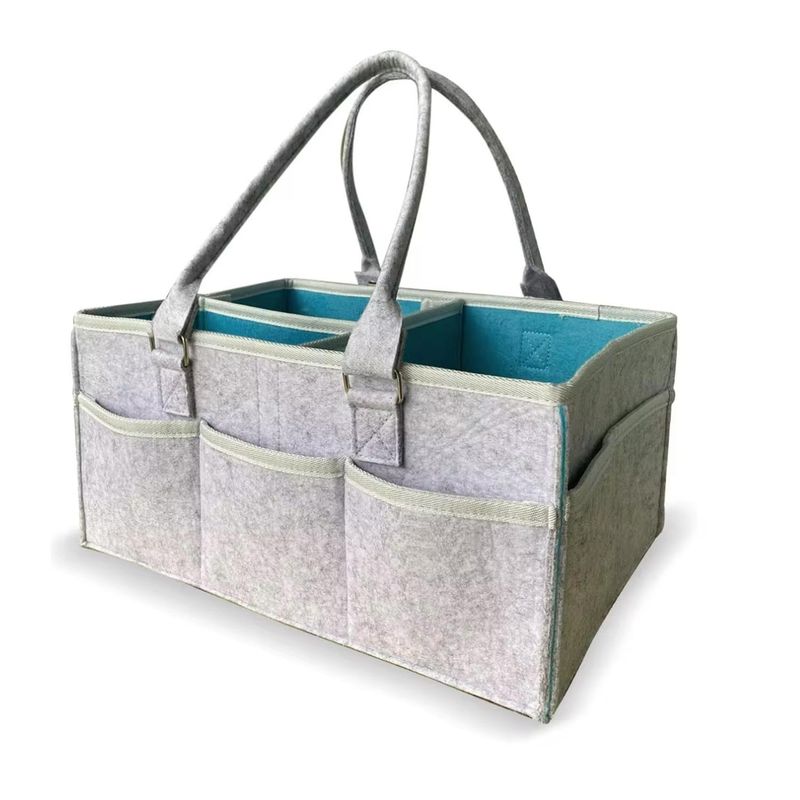 KIVARA - Organizador De Pañales Deluxe Para Mudador Azul