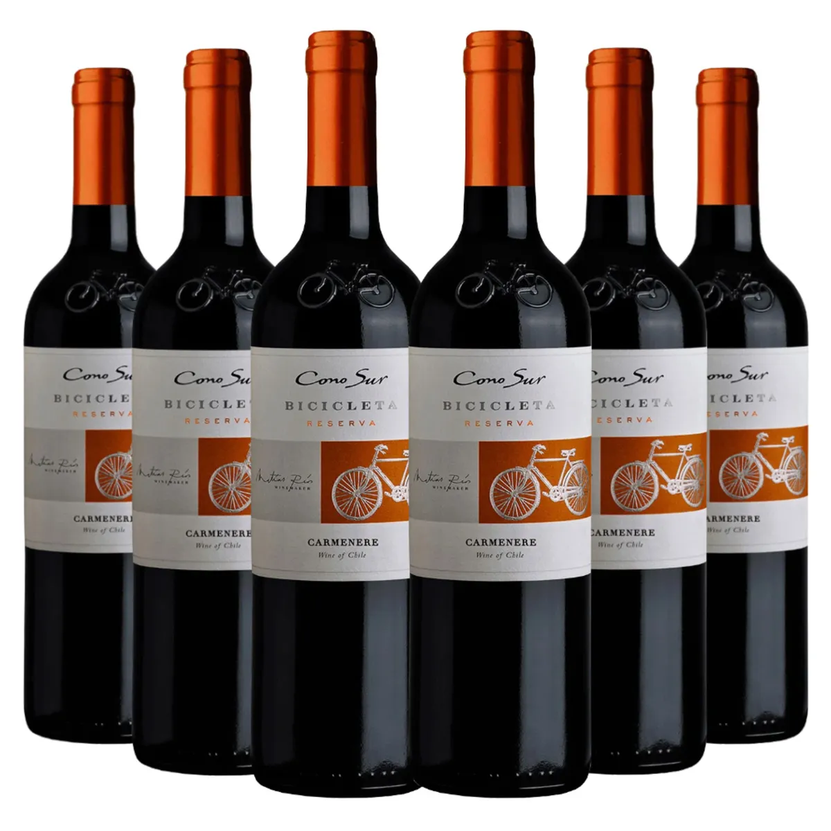 CONO SUR - 6 Vinos Cono Sur Bicicleta Reserva Carmenere
