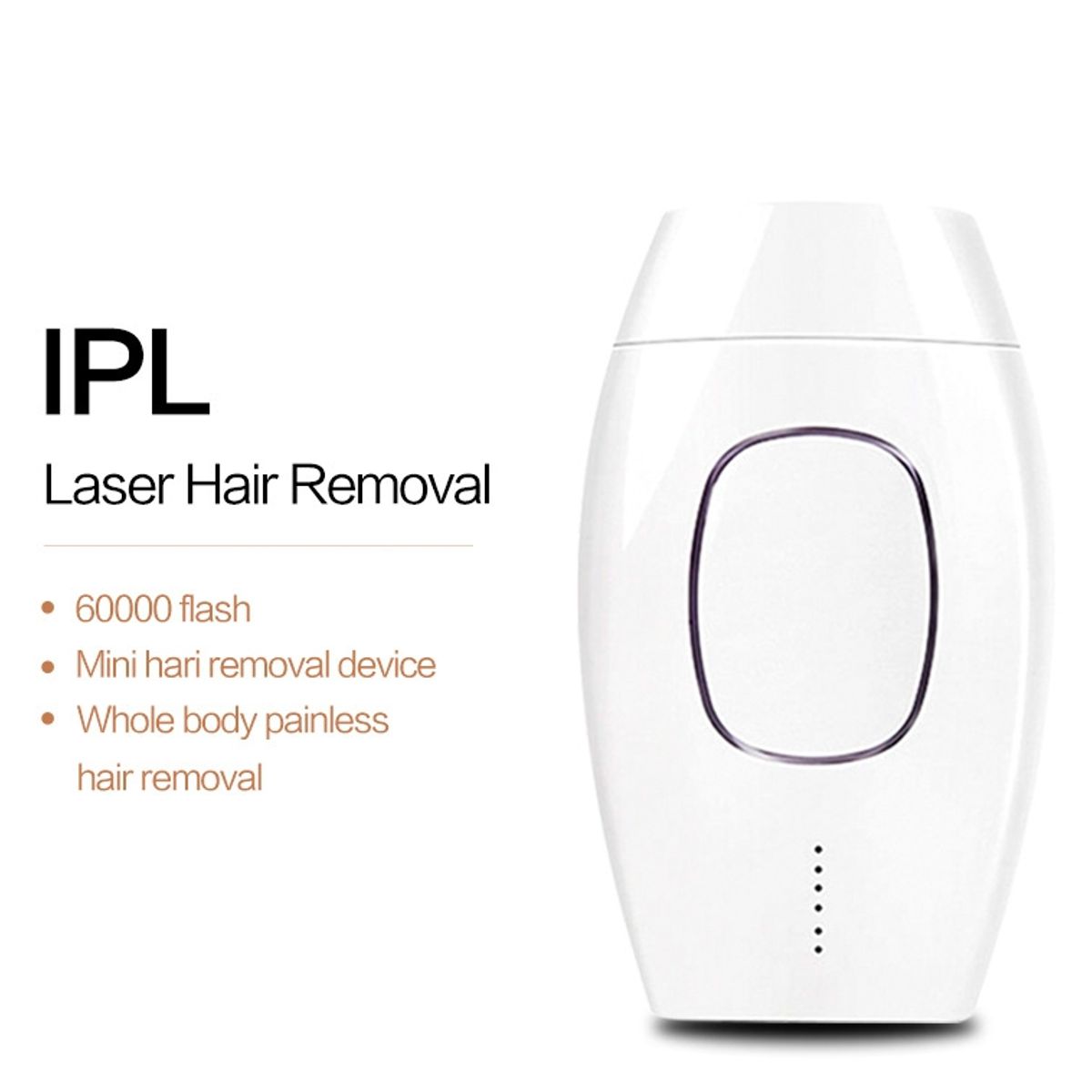 VATYERTY - 600000 depiladores IPL Flash depiladores láser sin dolor en el cuerpo Negro