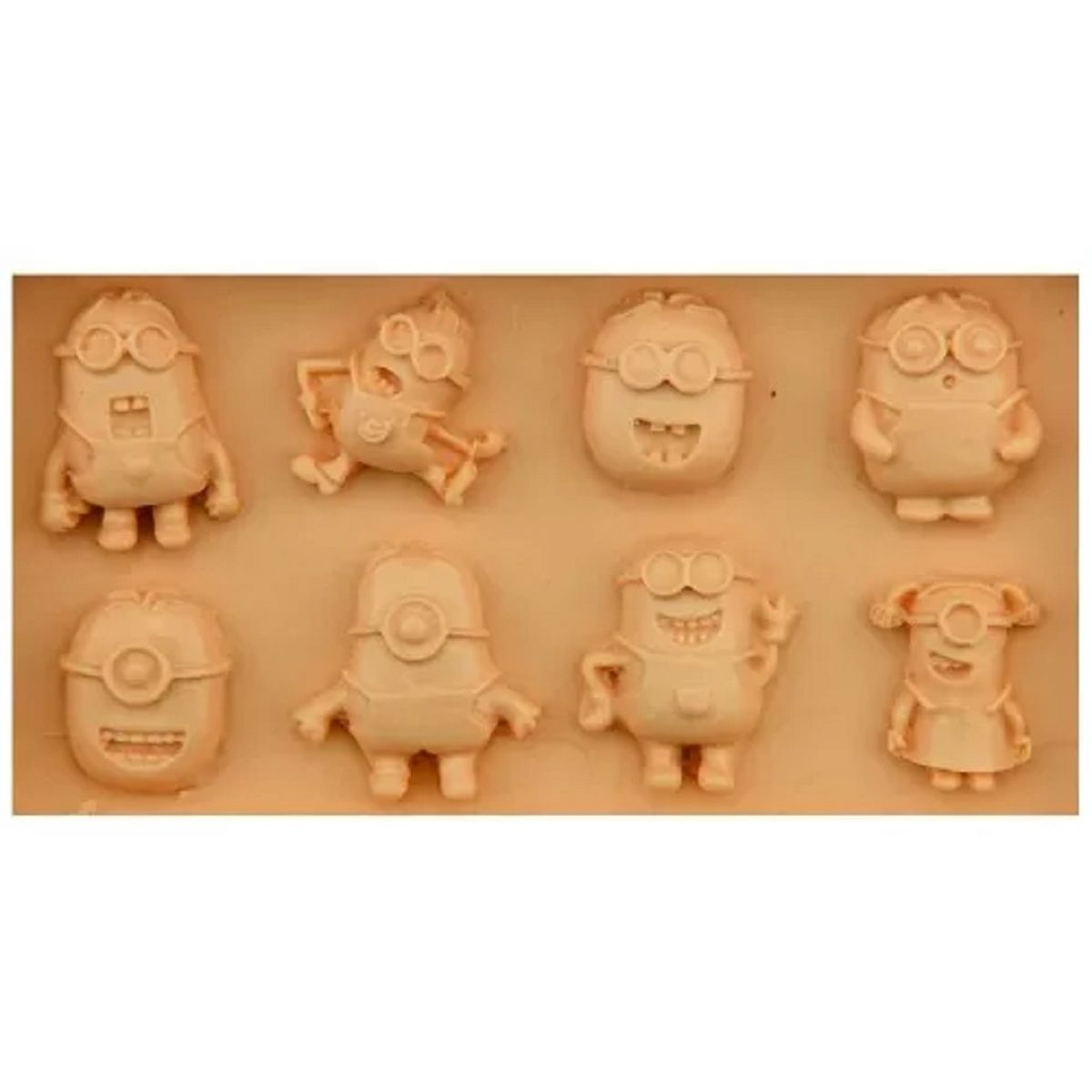 GENERICO - Molde Silicona Resina Uv Collar Llavero Minions