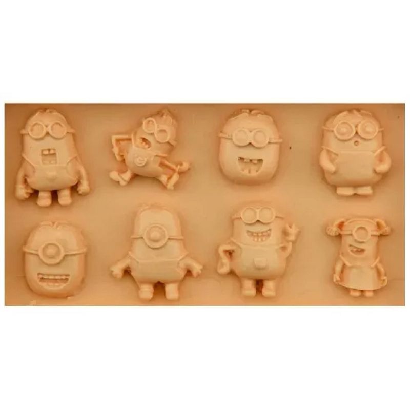GENERICO - Molde Silicona Resina Uv Collar Llavero Minions