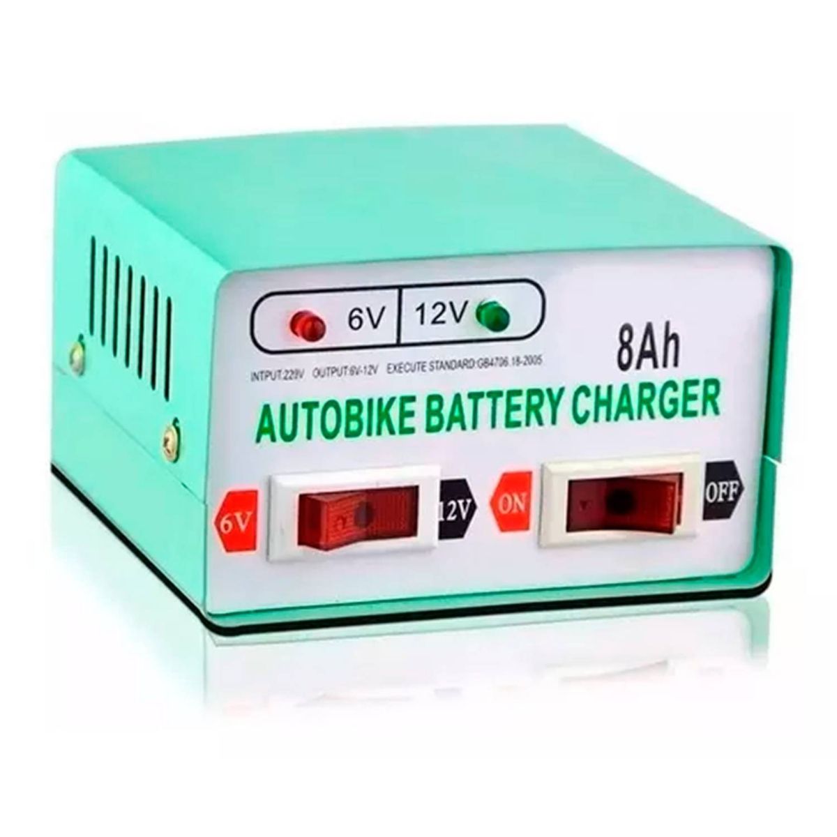 DBLUE - CARGADOR DE BATERÍA 12V 6V 8AH AUTOS Y MOTOS DBLUE