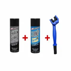 GENERICO - Lubricante y Desengransante con Cepillo para Motos Maxima
