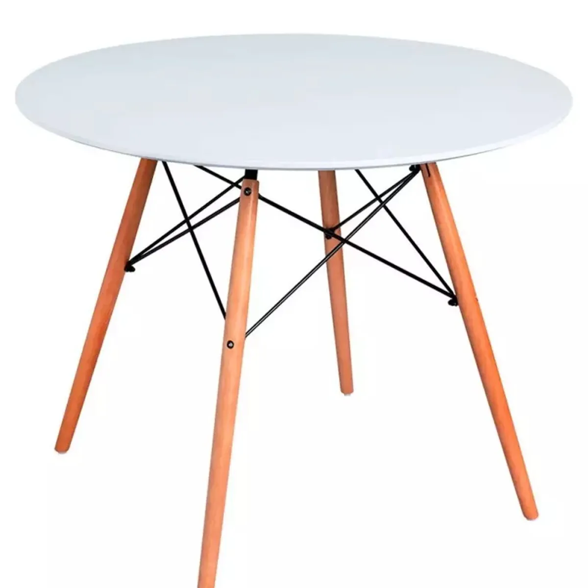 CORI CORI - Comedor Mesa Eames Blanca 100cm + 4 Sillas Tulip Blanca