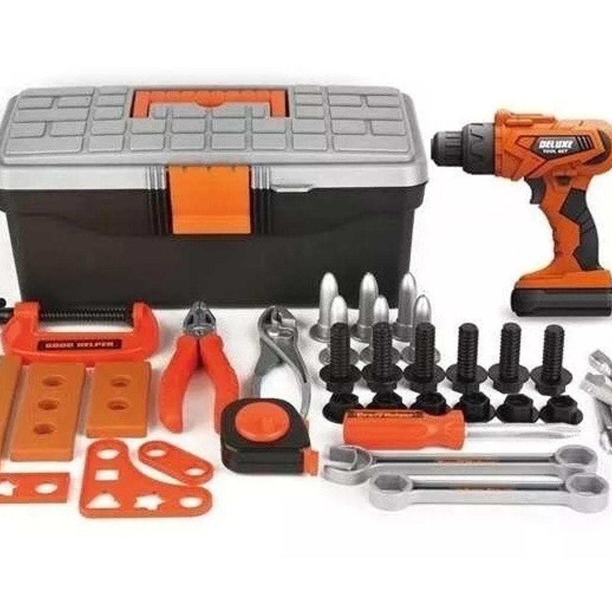 GENERICO - Juguete Caja Herramientas, 35 Piezas Destornillador A Pilas