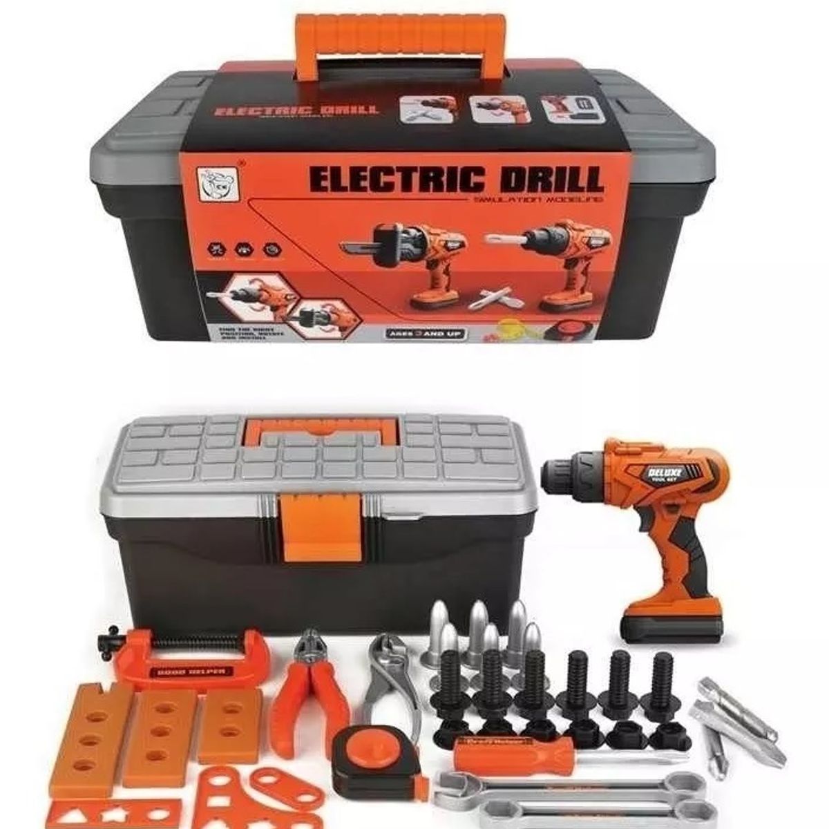 GENERICO - Juguete Caja Herramientas, 35 Piezas Destornillador A Pilas
