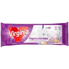 VIRGINIA - Trapero Húmedo Aroma Lavanda 10 Paños
