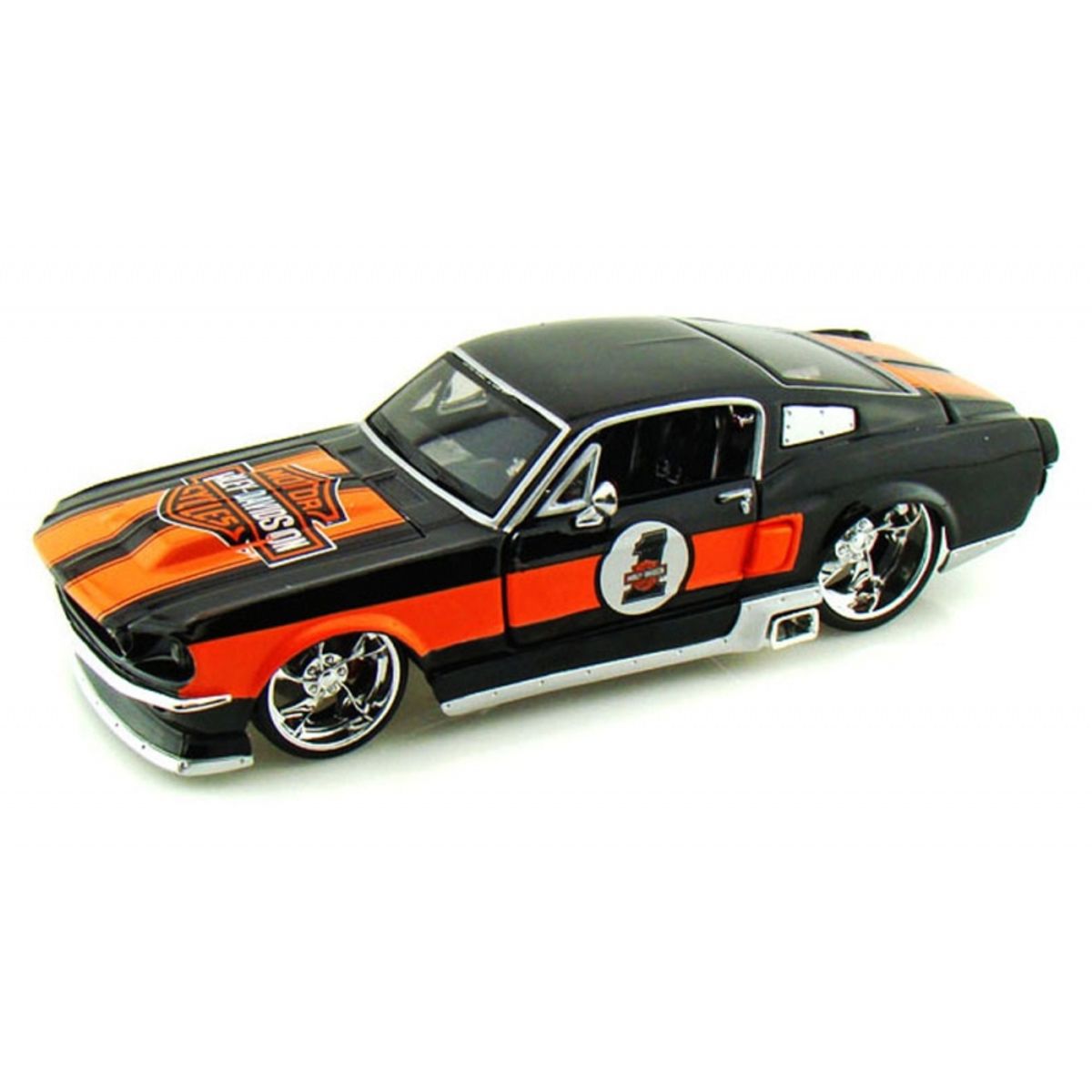 MAISTO - MAISTO 32168 1-24 MUSTANG 67 WITH HARLEY GRAPHICS ASST
