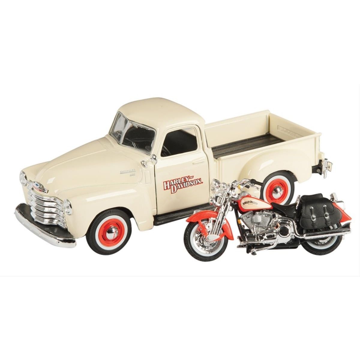 MAISTO - MAISTO 32194 1-24 H D 01 FLSTS HER SPRINGER 50 CHEVY 3100