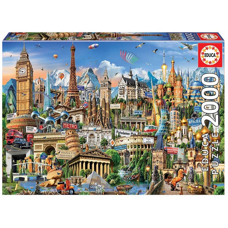 EDUCA - EDUCA 17697 PUZZLE 2000 PIEZAS SIMBOLOS DE EUR