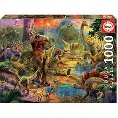 EDUCA - 17655 PUZZLE 1000 PIEZAS TIERRA DE DINOS