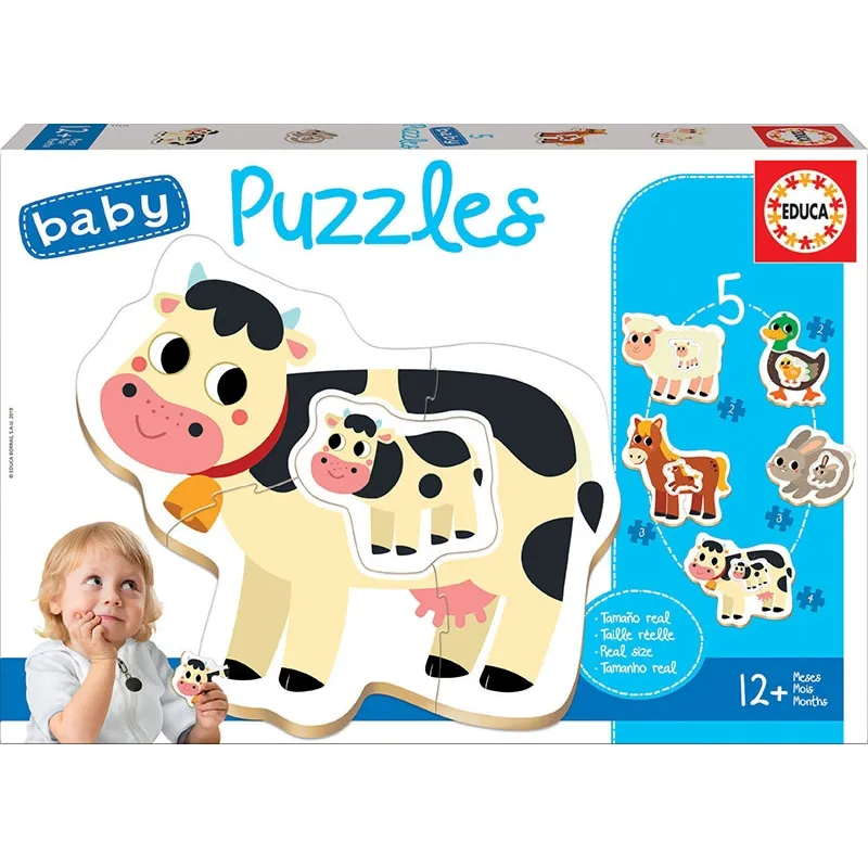 EDUCA - EDUCA 17574 BABY PUZZLE ANIMALES DE LA GRANJA