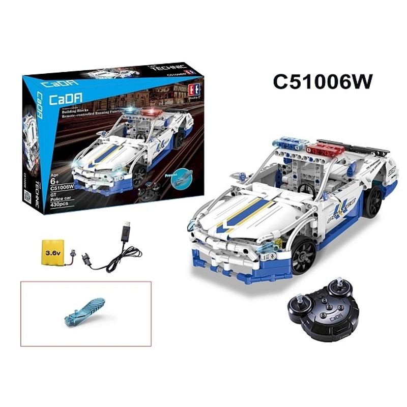 GENERICO - DOUBLEEAGLE C51006W RC POLICE CAR BUILDING BLOCK
