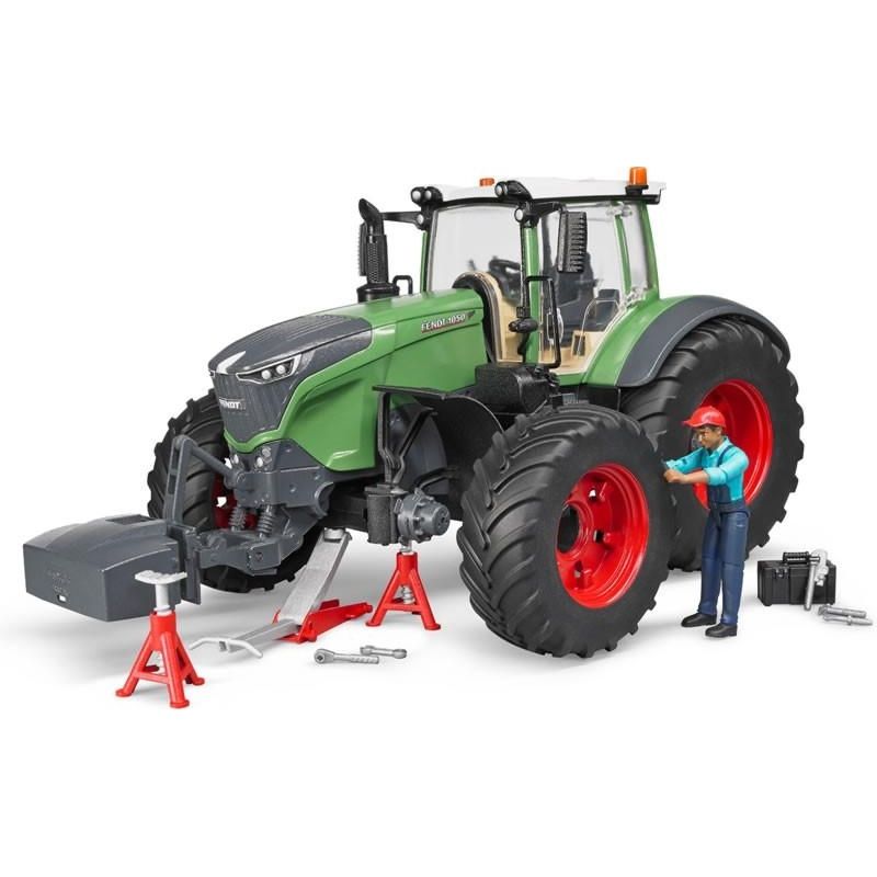 BRUDER - BRUDER 04041 FENDT 1050 VARIO WITH MECHANIC AND GARAGE