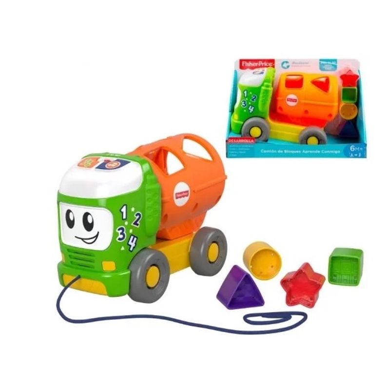 MATTEL - MATTEL GFJ44 FISHER PRICE CAMION DE BLOQUES APRENDE CONMIGO