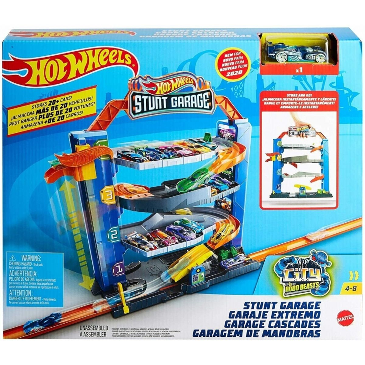 MATTEL - MATTEL GNL70 HOT WHEELS CITY STUNT GARAGE