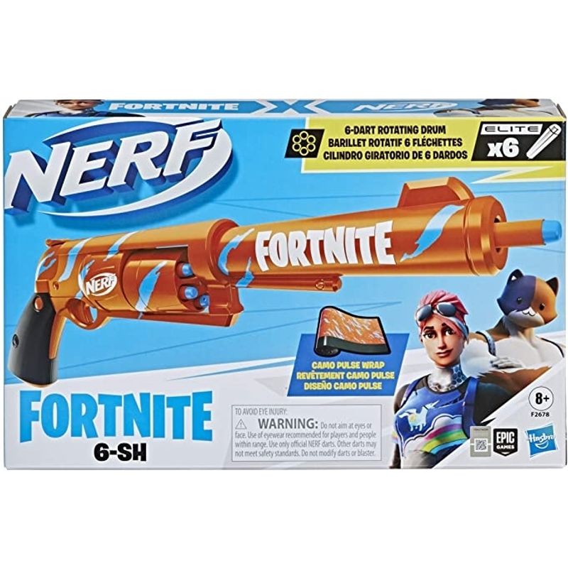 HASBRO - HASBRO F2684 NERF FORTNITE SIX SHOOTER