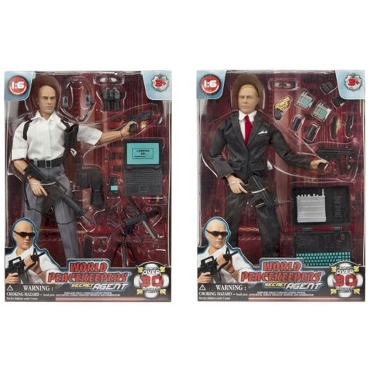 GENERICO - MCTOYS 90102 WORLD PEACEKEEPERS SECRET AGENT 2 DIFERENT