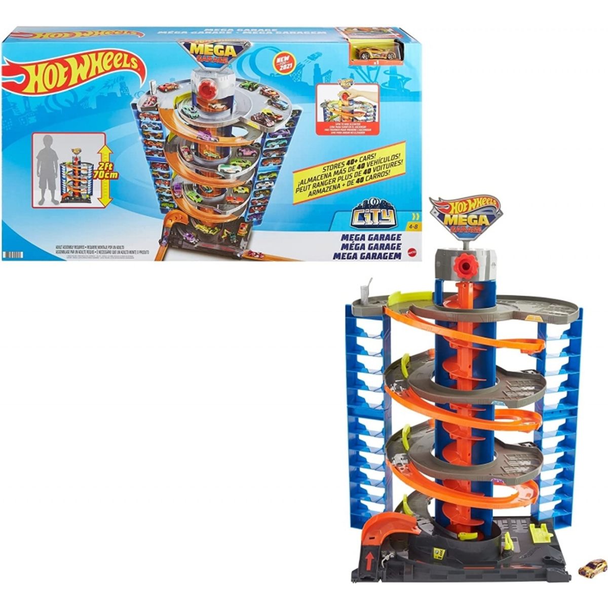 MATTEL - MATTEL GTT95 HOT WHEELS CITY MEGA GARAGE 