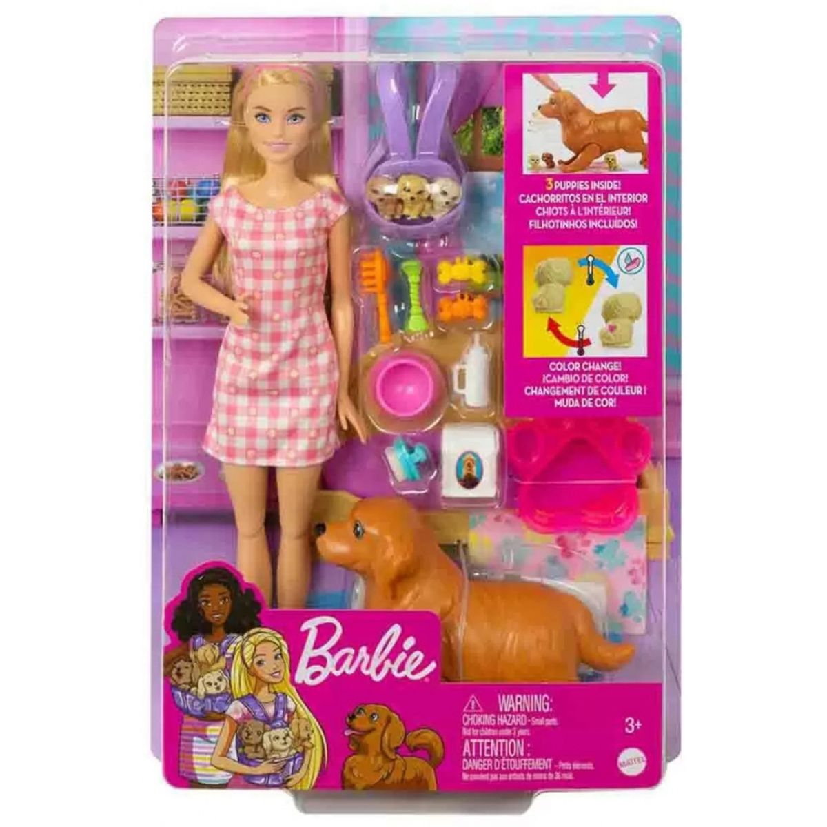 MATTEL - MATTEL HCK75 BARBIE DOLL AND NEWBORN PET