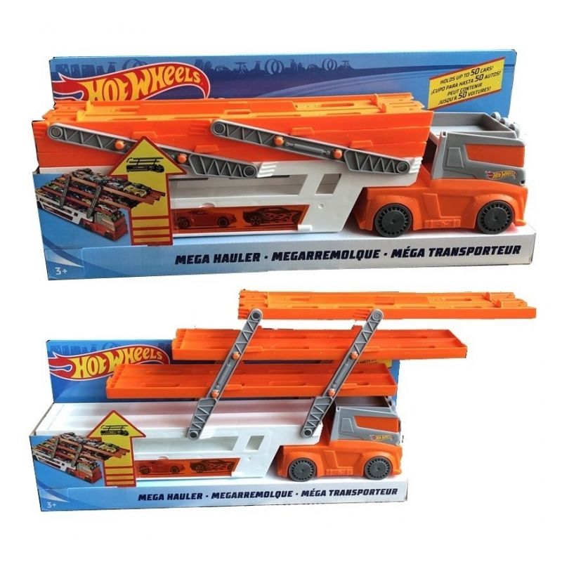 MATTEL - MATTEL GHR48 HOT WHEELS LARGES CALES MEGA REMOLQUE