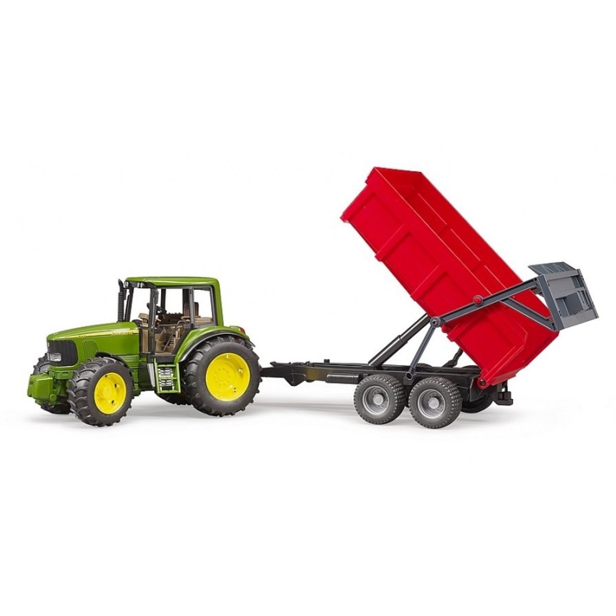 BRUDER - BRUDER 02057 JOHN DEERE 6920 WITH TIPPING TRAILER