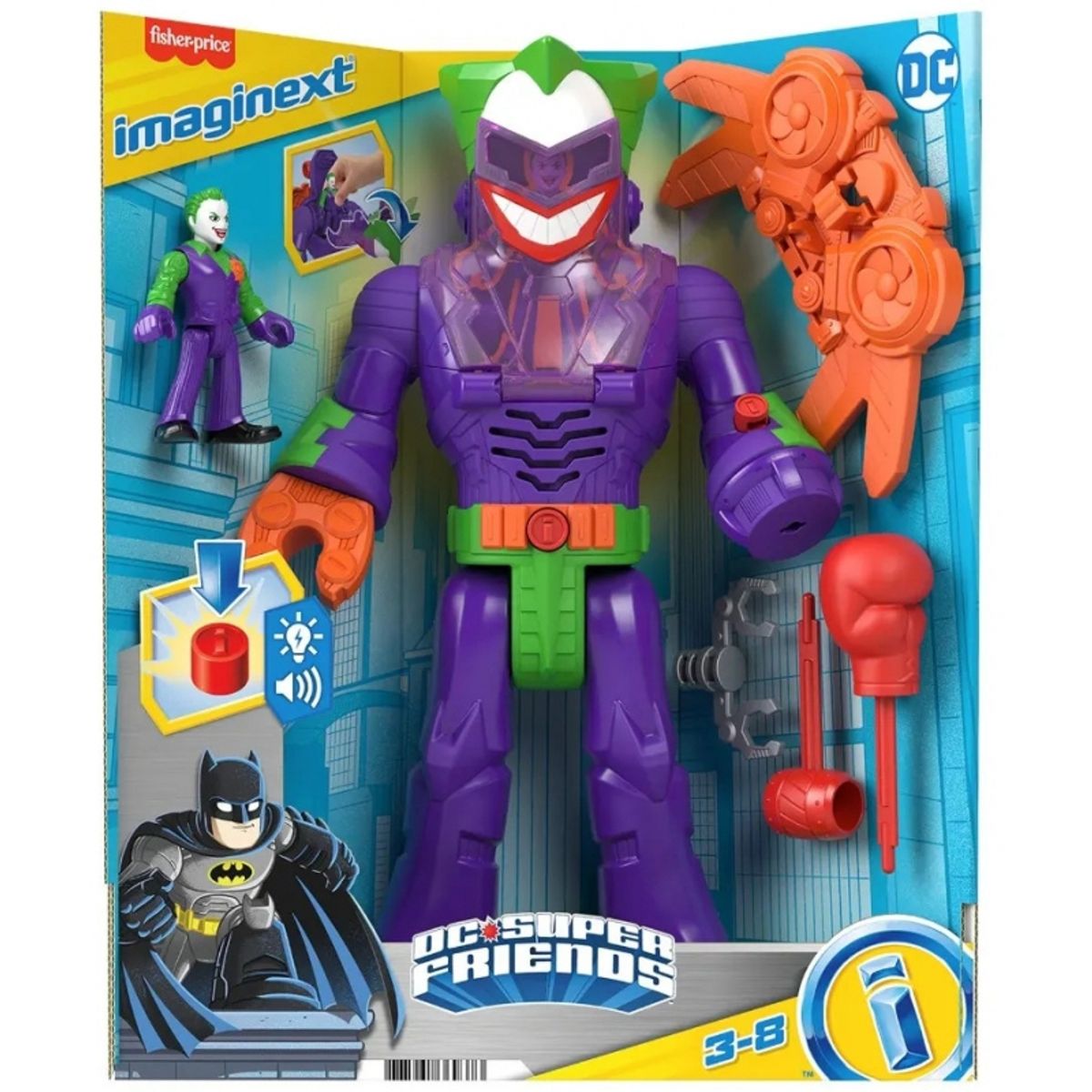 MATTEL - MATTEL HKN47 DC SUPER FRIENDS INSIDER THE JOKER ROBOT