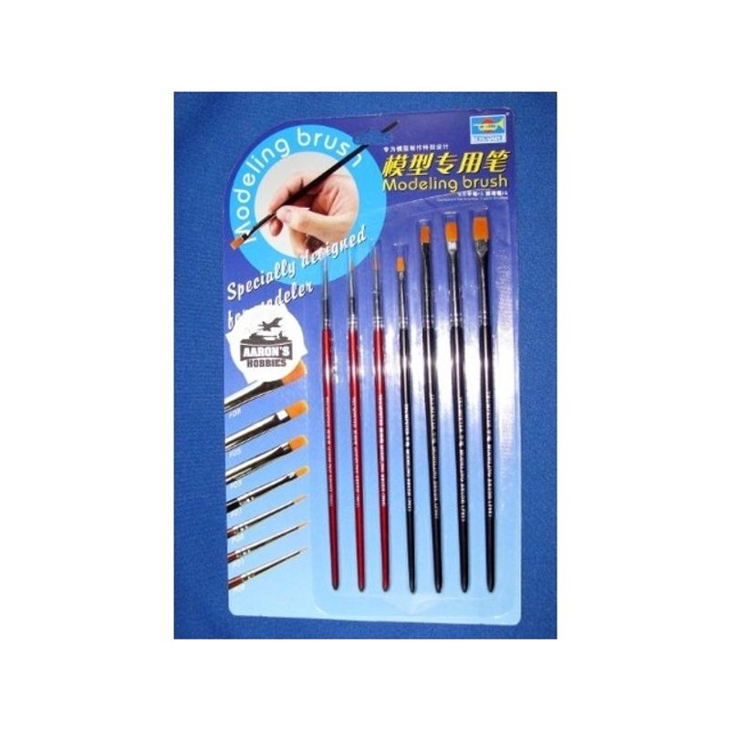 GENERICO - TRUMPETER 09900 MODELING BRUSH ( 7PCS SET PACKING )