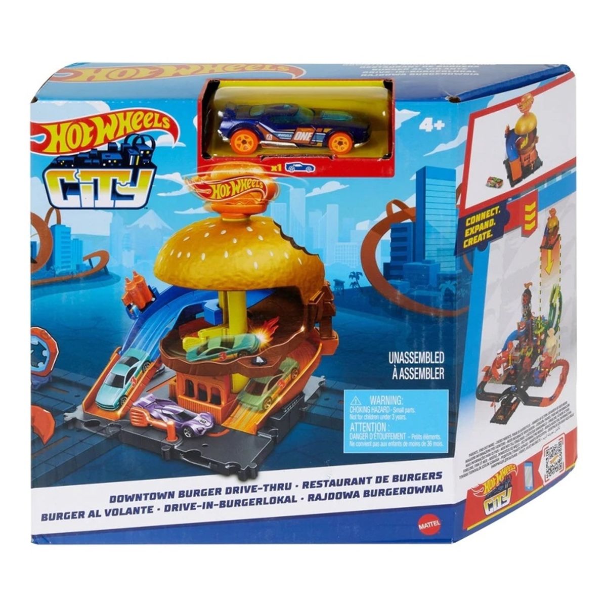 MATTEL - MATTEL HDR26 HOT WHEELS CITY BURGER BLITZ