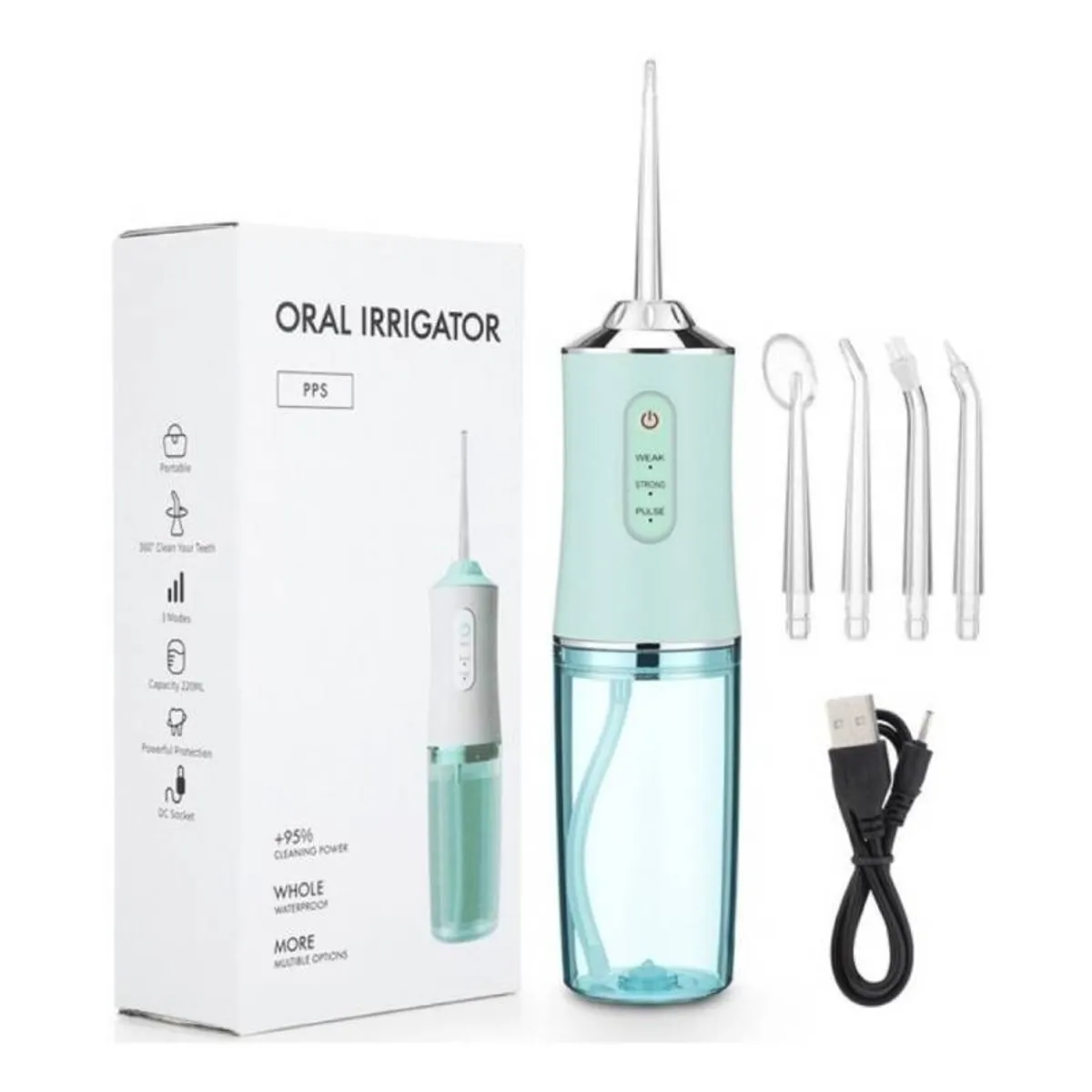 GENERICO - IRRIGADOR DENTAL LIMPIADOR DE DIENTES SEDA LIMPIEZA DENTAL