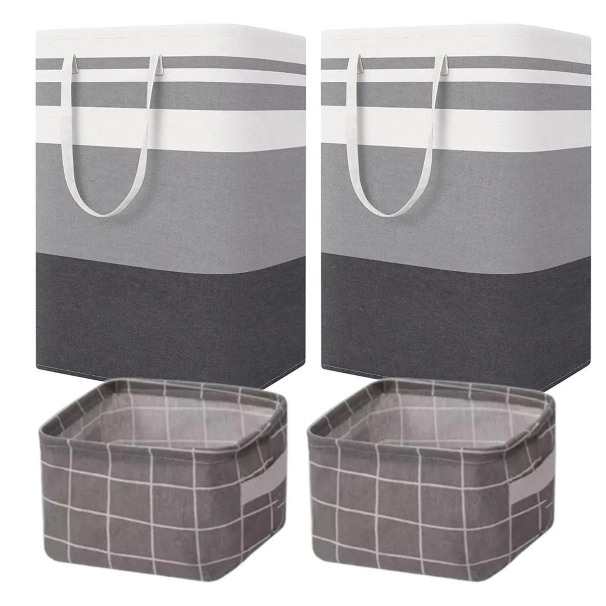 TNAKIEX - 4 Cesto Grande Ropa Sucia Y Lavandería Plegable,(2x75l+2x5l)