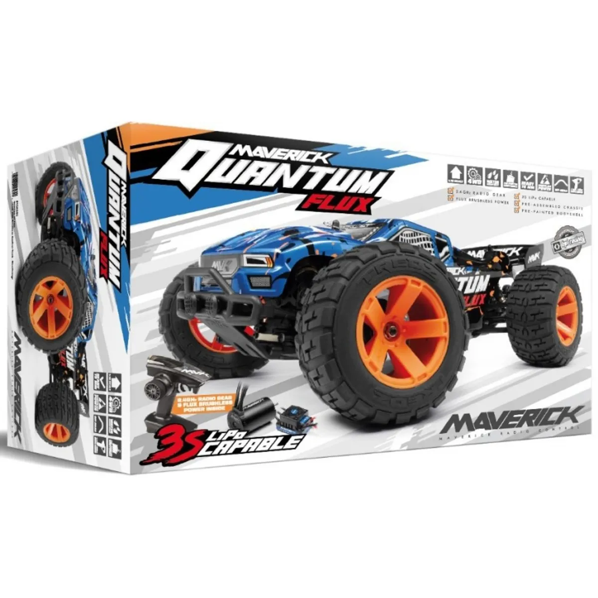 GENERICO - HPI 150207 MAVERICK QUANTUM XT FLUX 80A 1-10 4WD TRUCK BLUE