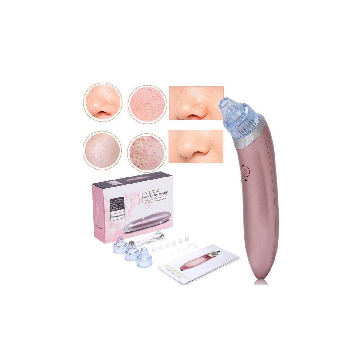 GENERICO - REMOVEDOR EXTRACTOR PUNTOS NEGROS Y ESPINILLAS LIMPIADOR