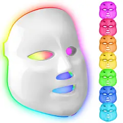 GENERICO - MASCARA FACIAL LED ANTI ACNE Y REJUVENECIMIENTO 7 COLORES