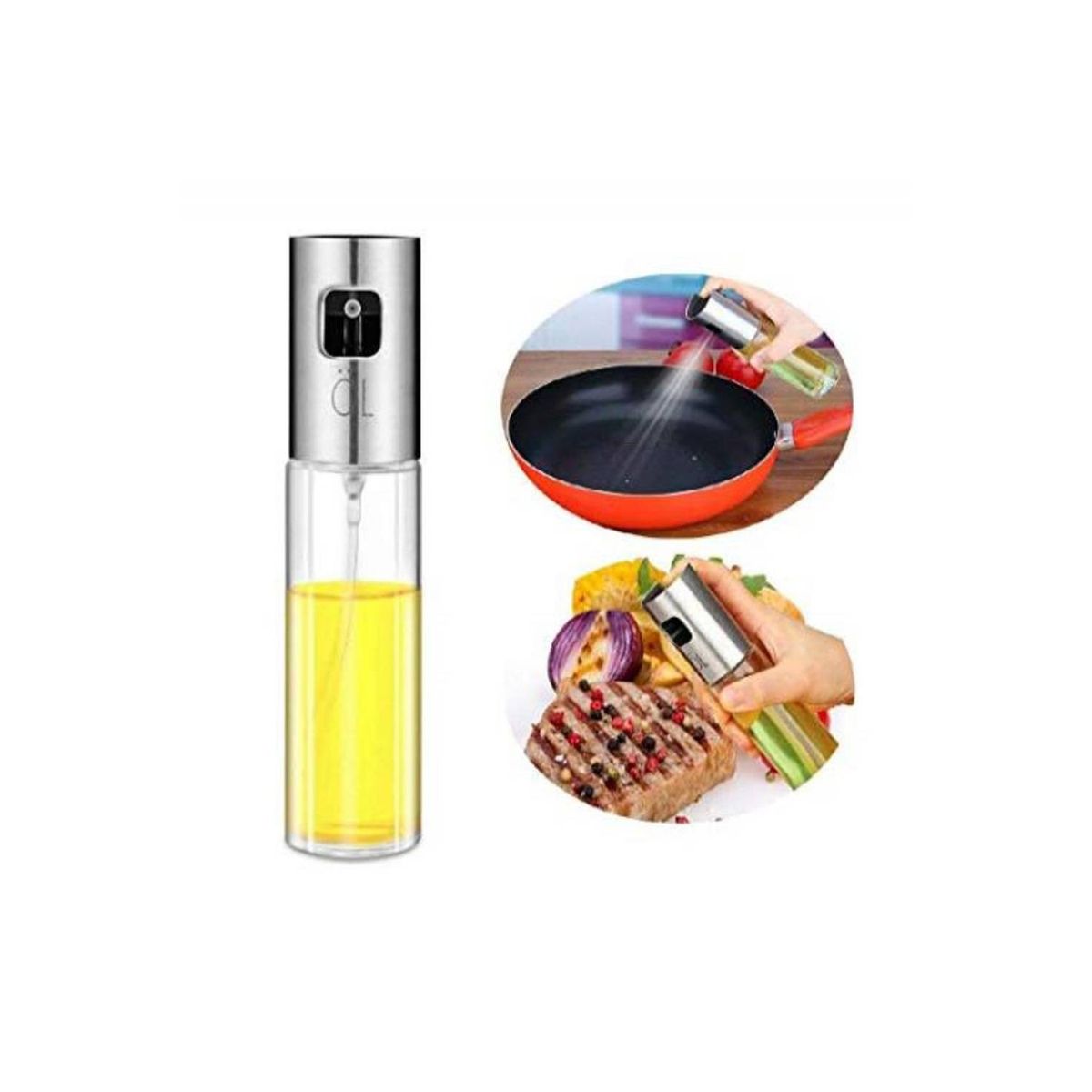 GENERICO - Dispensador Spray Rociador Aceite Vinagre Botella Vidrio