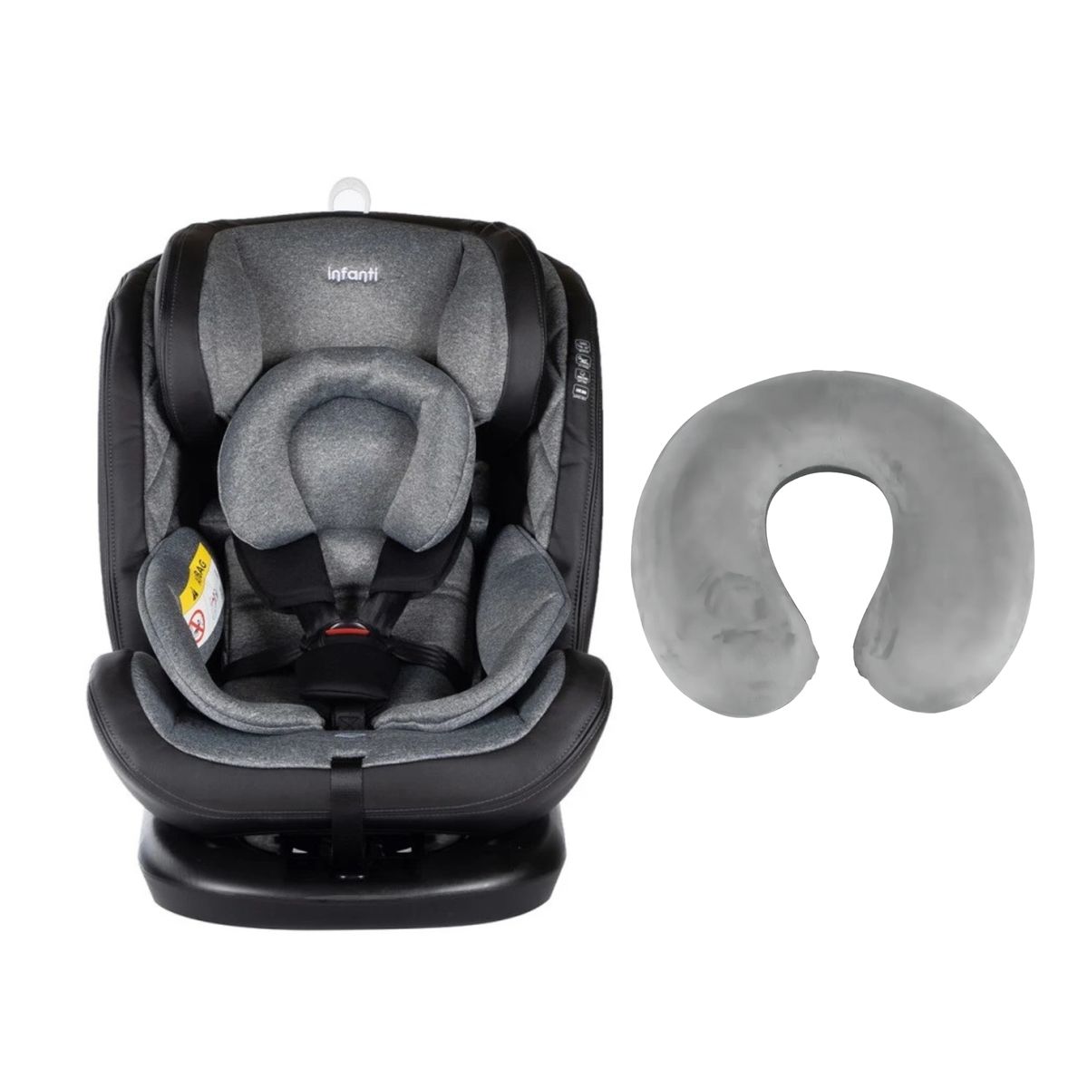 INFANTI - Silla auto I-Giro 360 Más - Cojín de cuello Gris