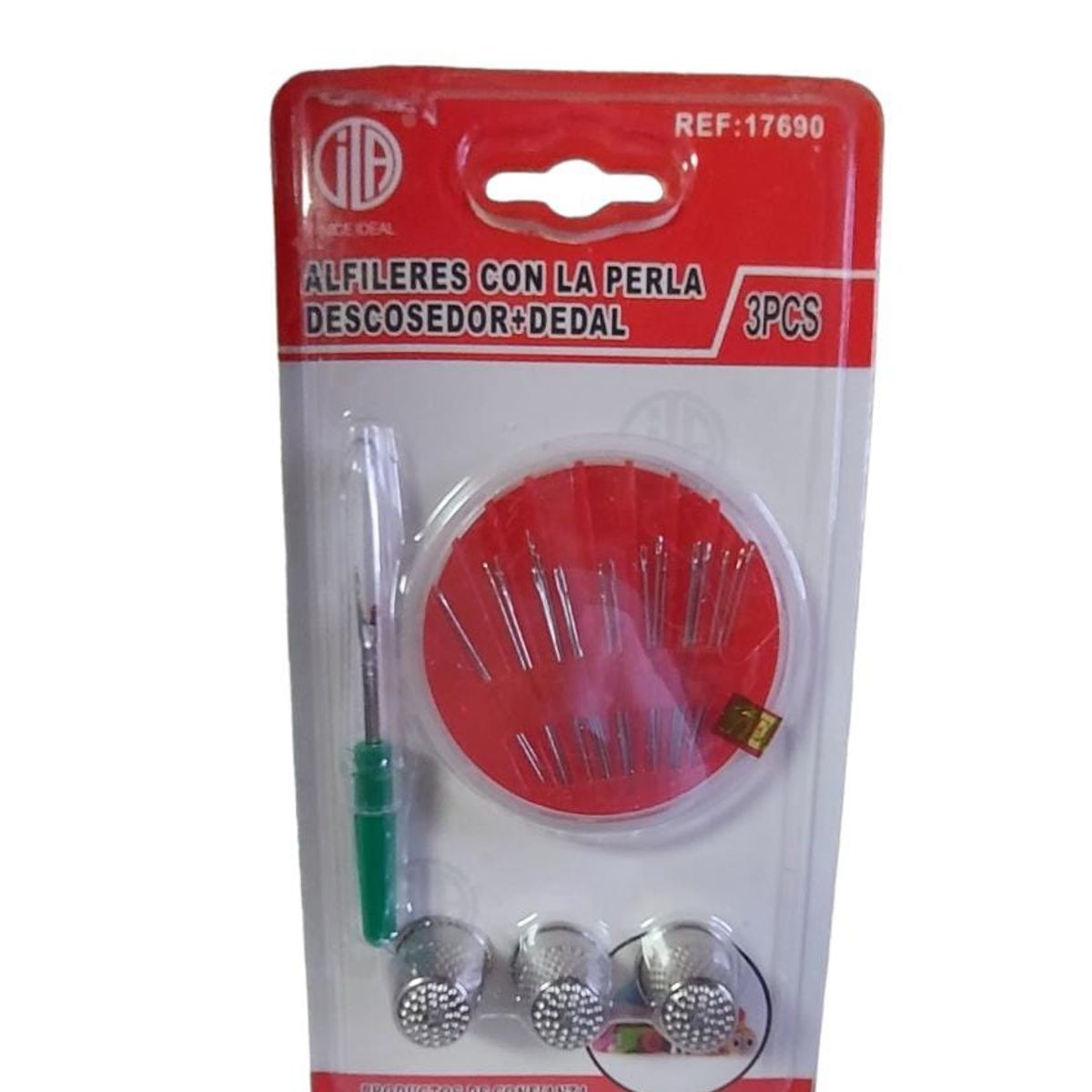 GENERICO - Set de Elementos De Costura - Alfileres Descosedor Dedales