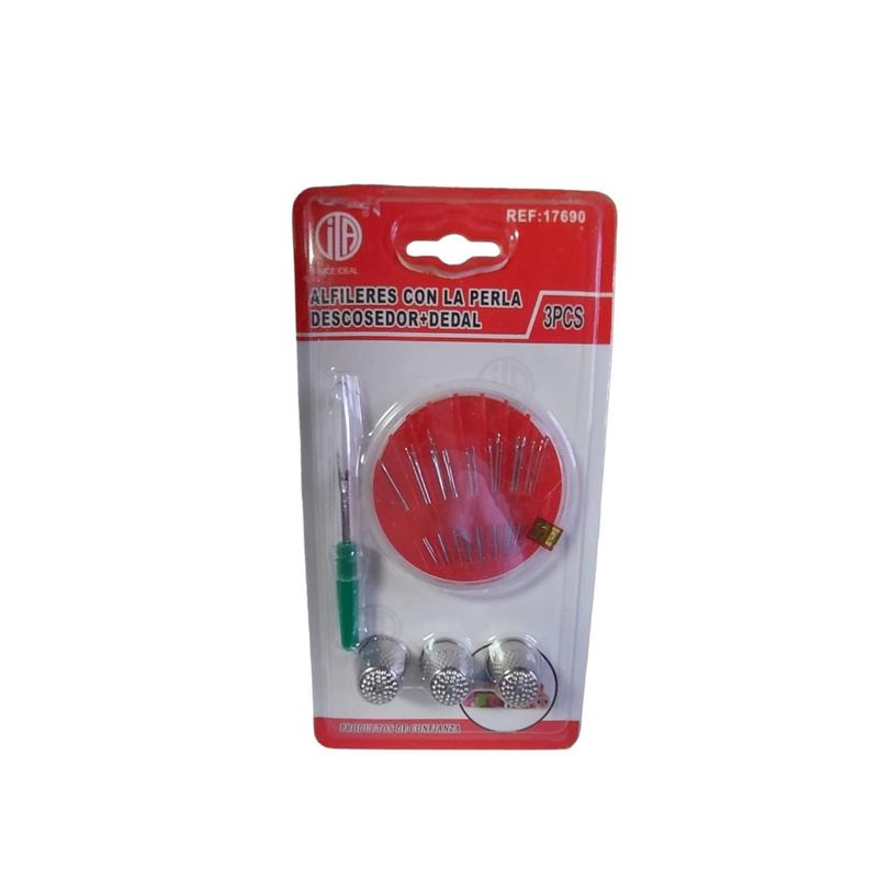 GENERICO - Set de Elementos De Costura - Alfileres Descosedor Dedales